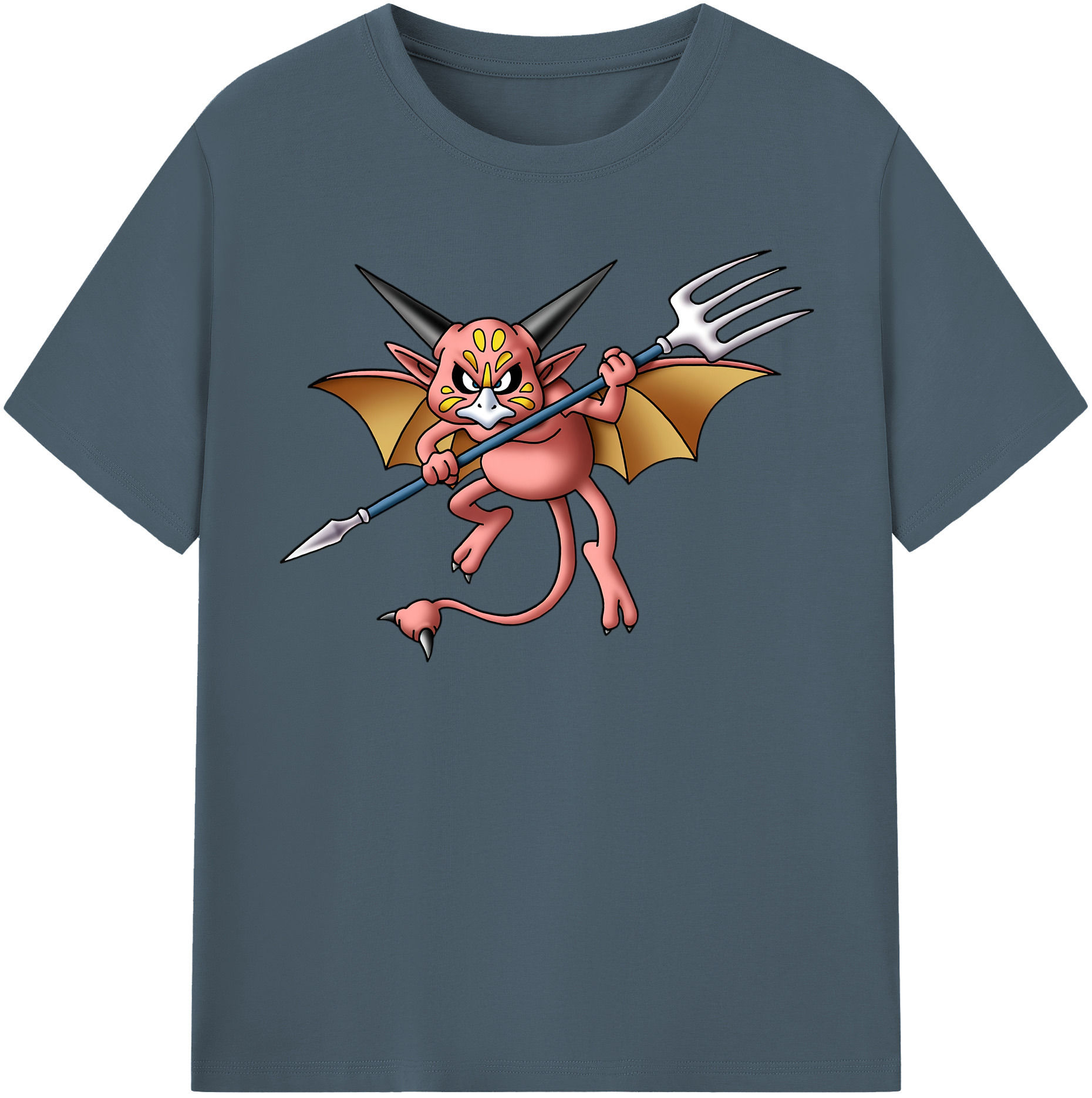 （画像用） ドラゴンクエスト Doragon Kuesuto Dragon Quest 綿100％半袖Tシャツ（フロントプリント）
